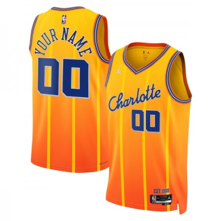 Dres Charlotte Hornets Prilagođeni Jordan 2025-26 City Edition Zlato Swingman